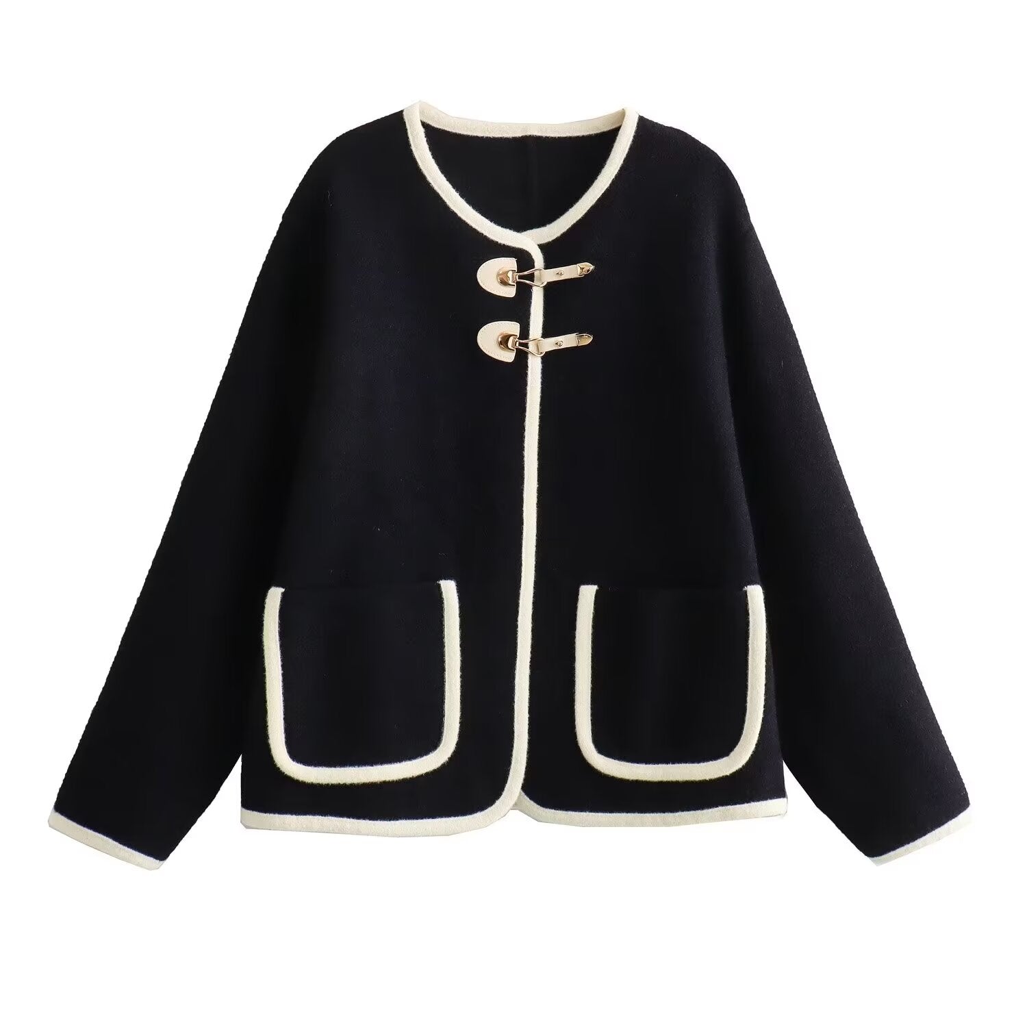 Winter Women Clothing Thickened Knitting Double-Sided Fleece Coat Coat