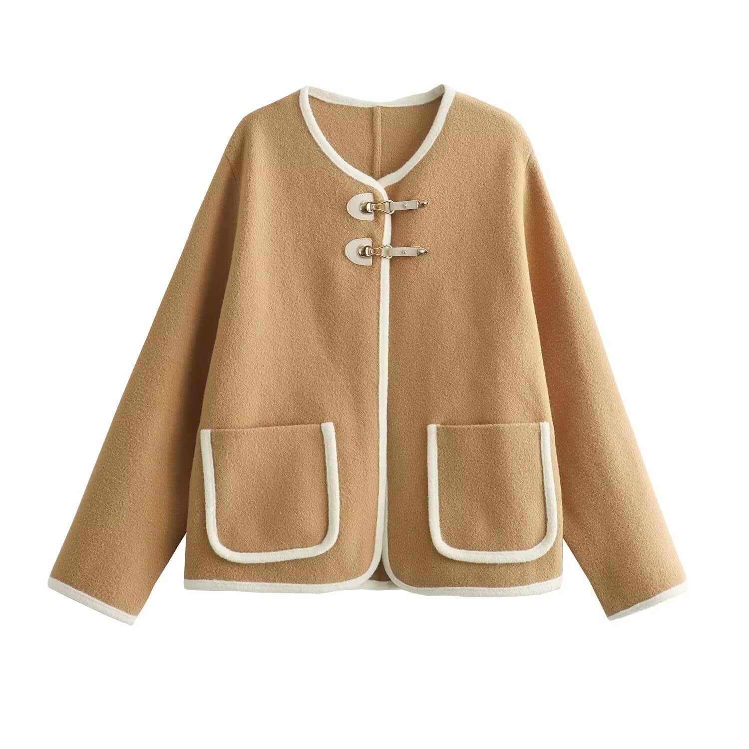 Winter Women Clothing Thickened Knitting Double-Sided Fleece Coat Coat