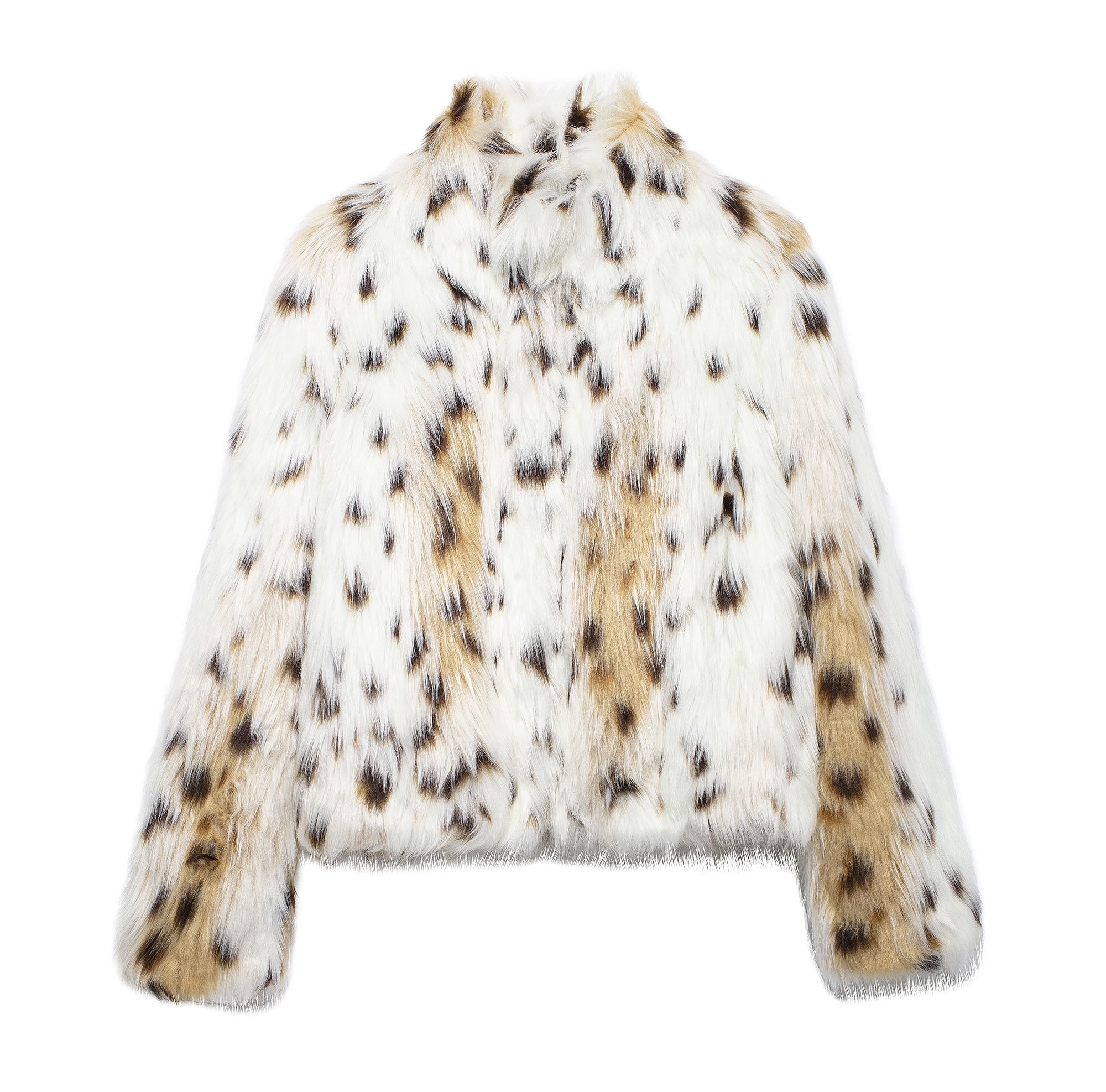 Women Stylish Simple Artificial Fur Effect Coat