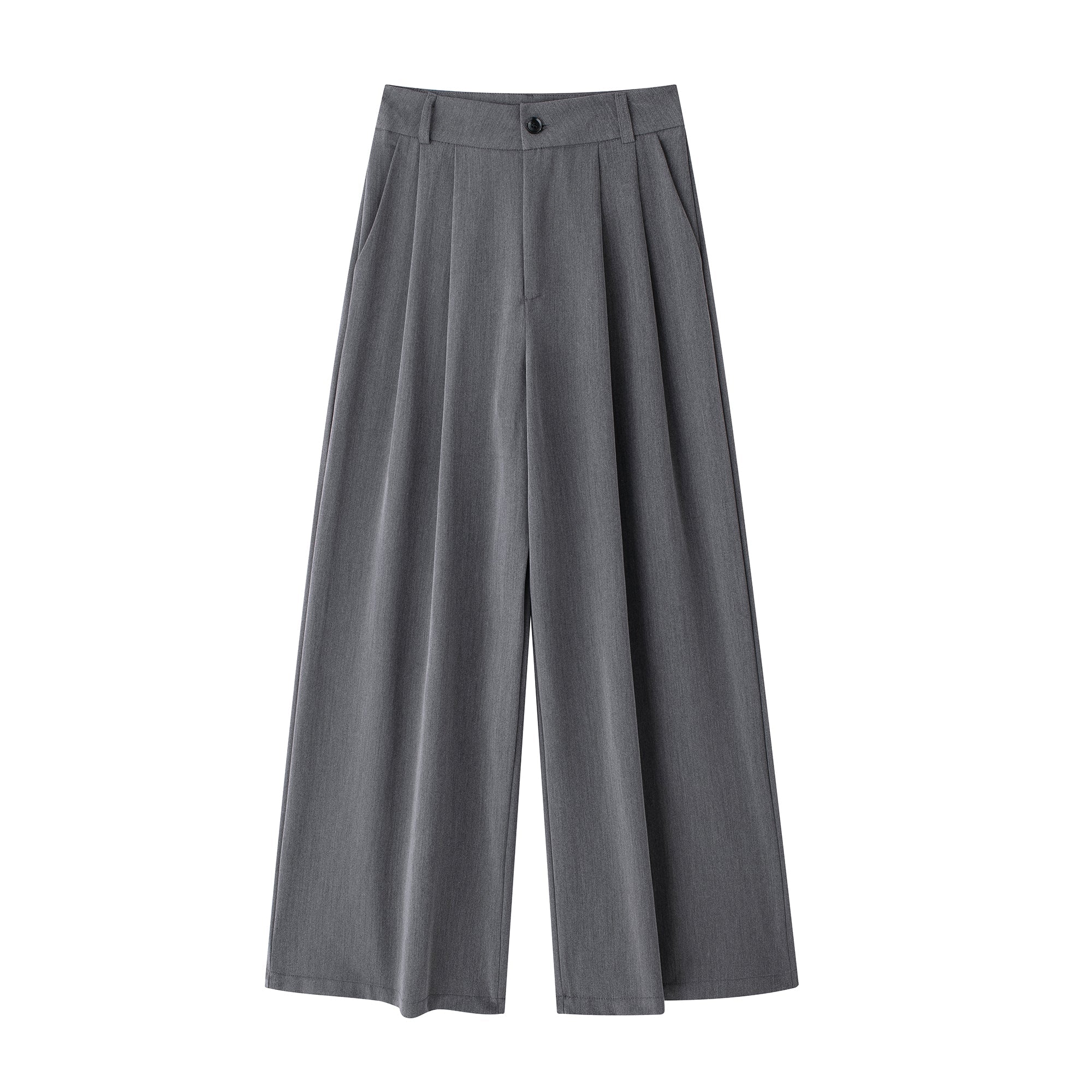 Women Wide Pleated Elegant All Match Casual Culottes