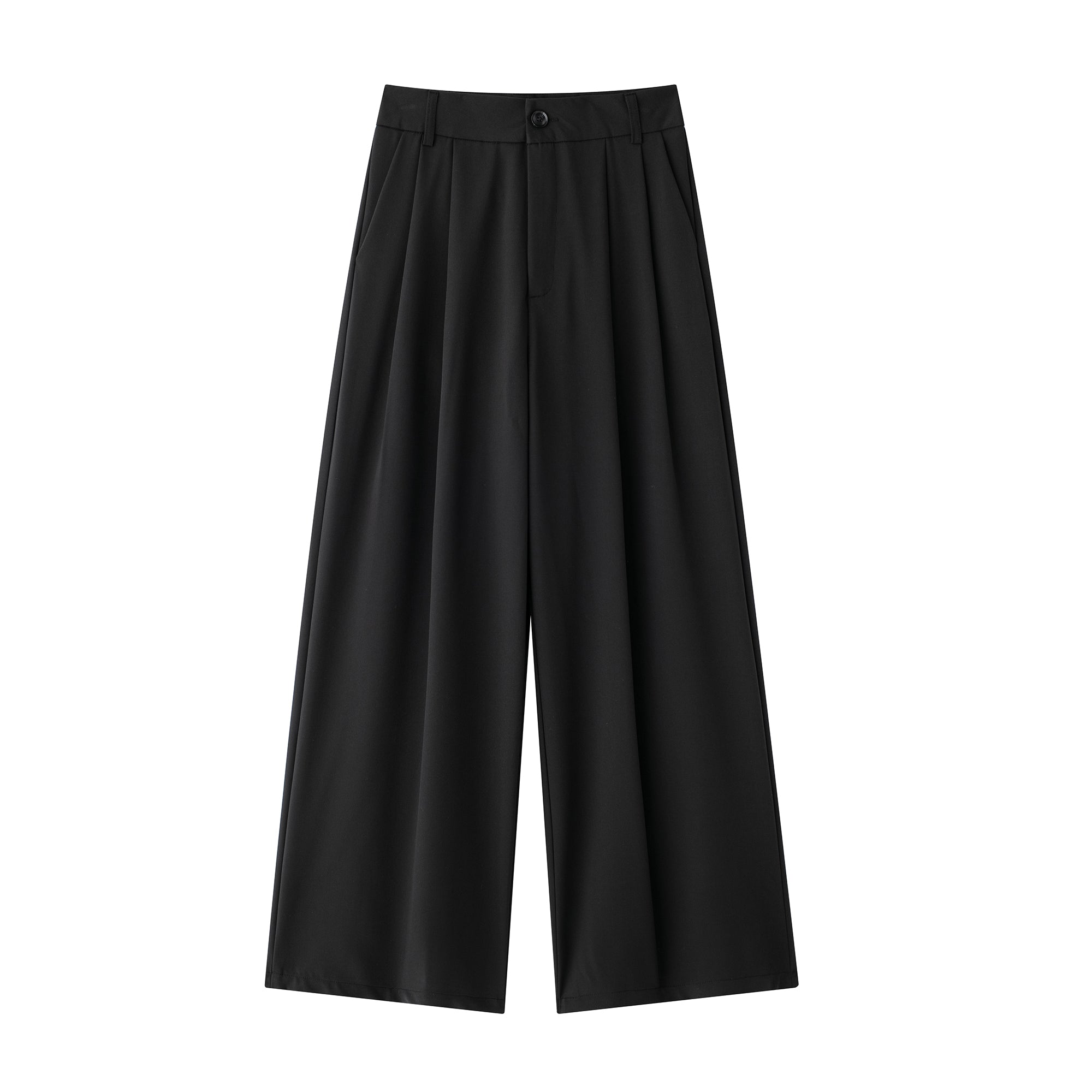 Women Wide Pleated Elegant All Match Casual Culottes