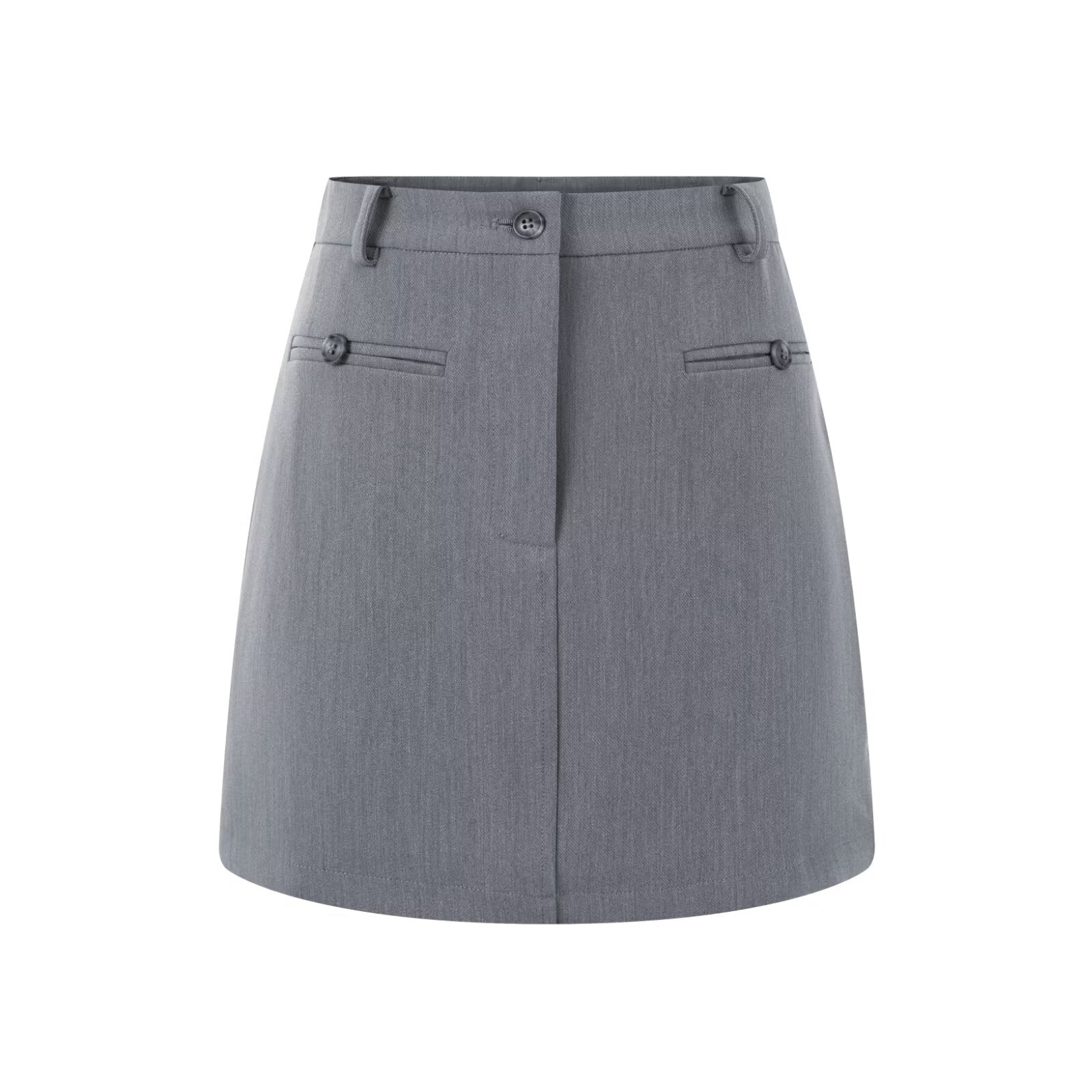 Winter Sexy Sexy High Belt Lining Suit Hip Skirt Skirt Gray