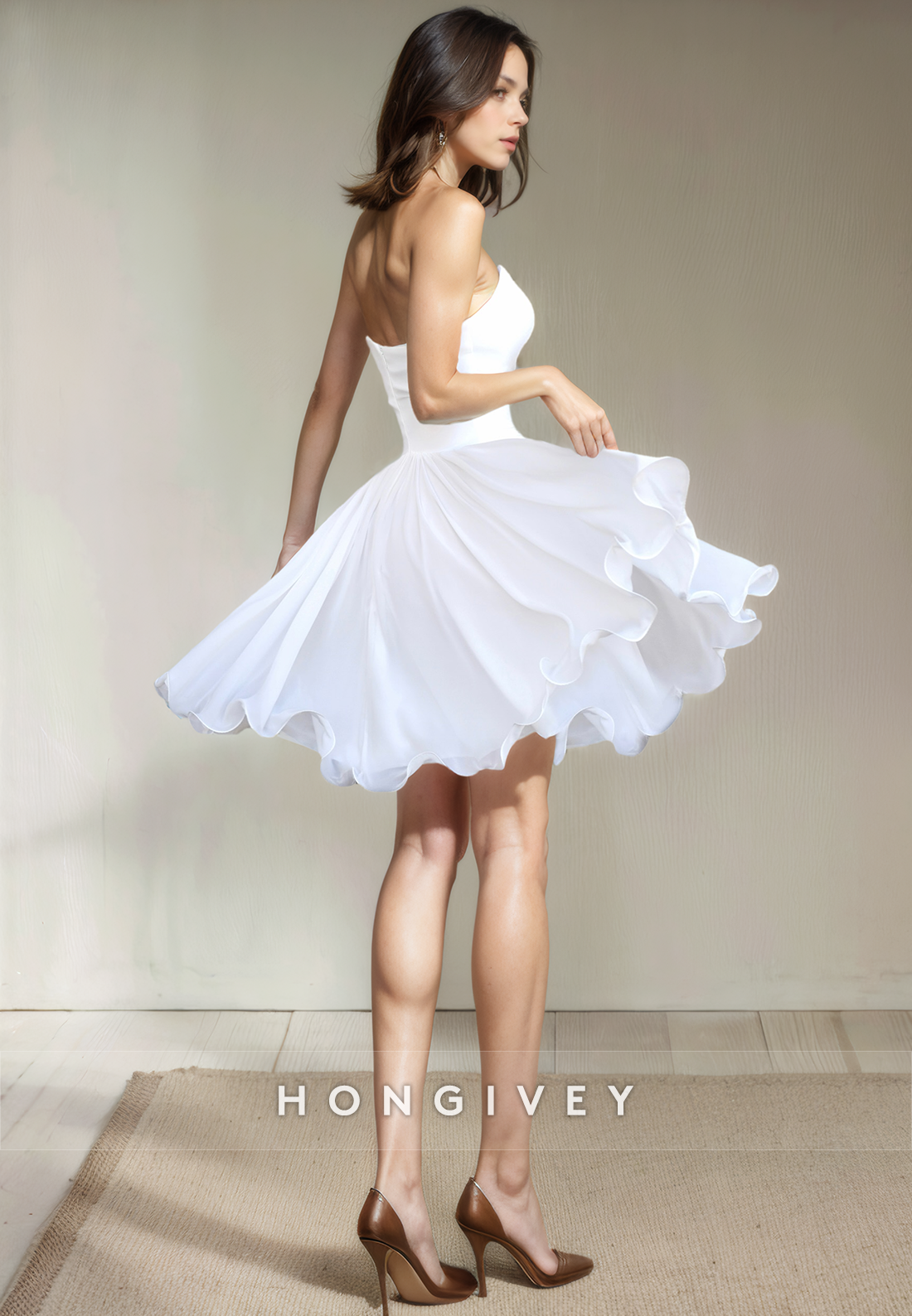 Sweetheart Aline Strapless Sleeveless Short Party Homecoming Dress