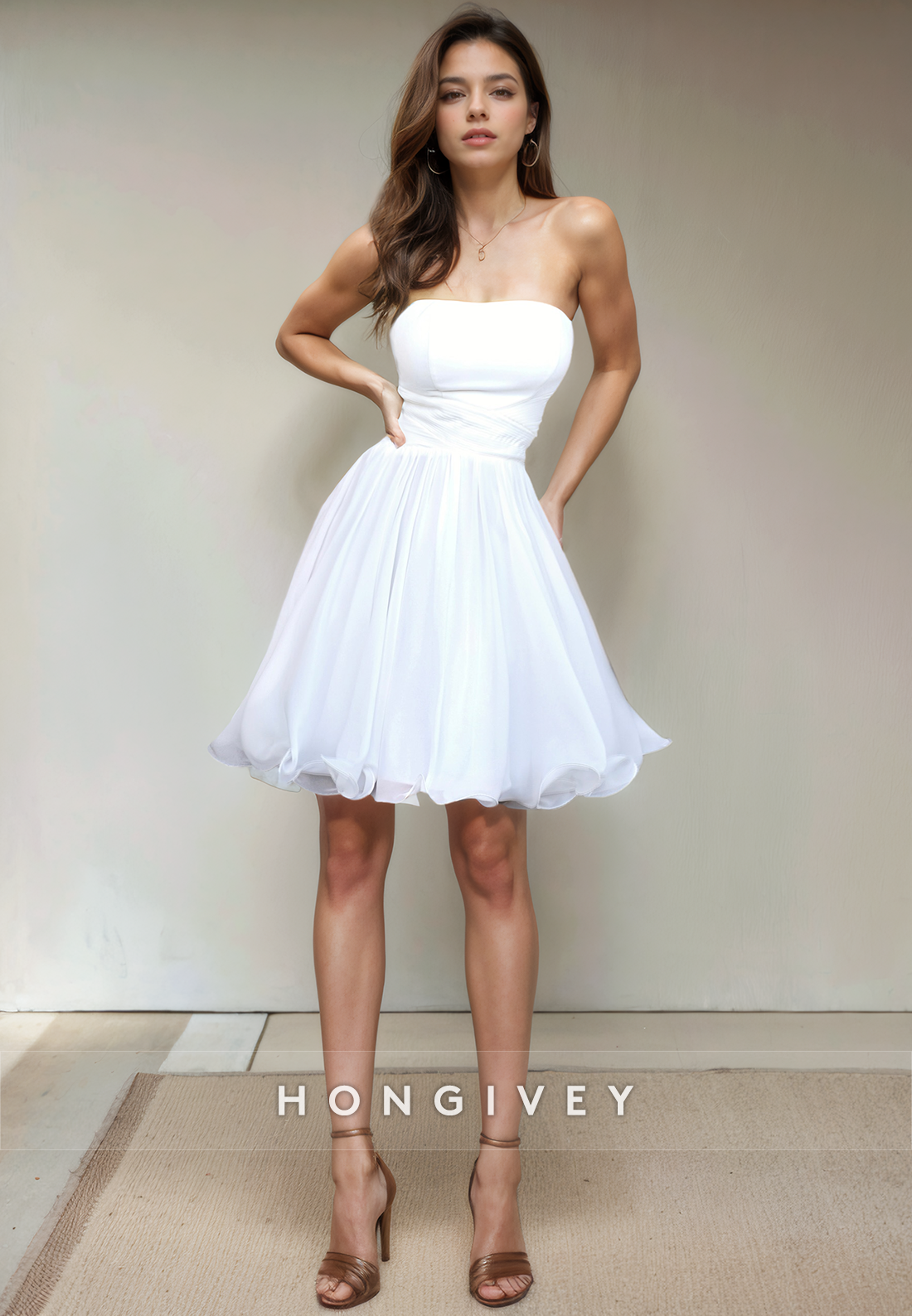 Sweetheart Aline Strapless Sleeveless Short Party Homecoming Dress