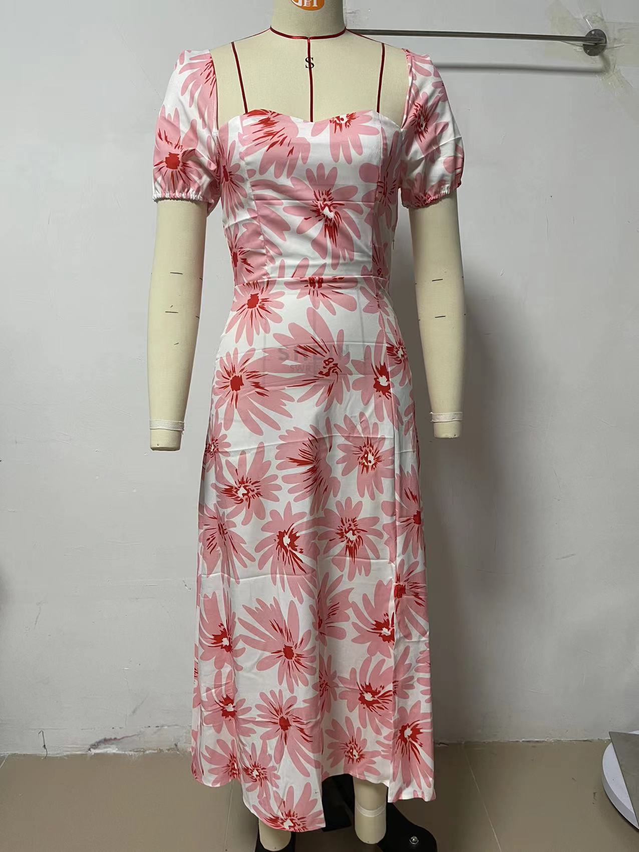 Spring Summer Floral Printing Fresh Dress