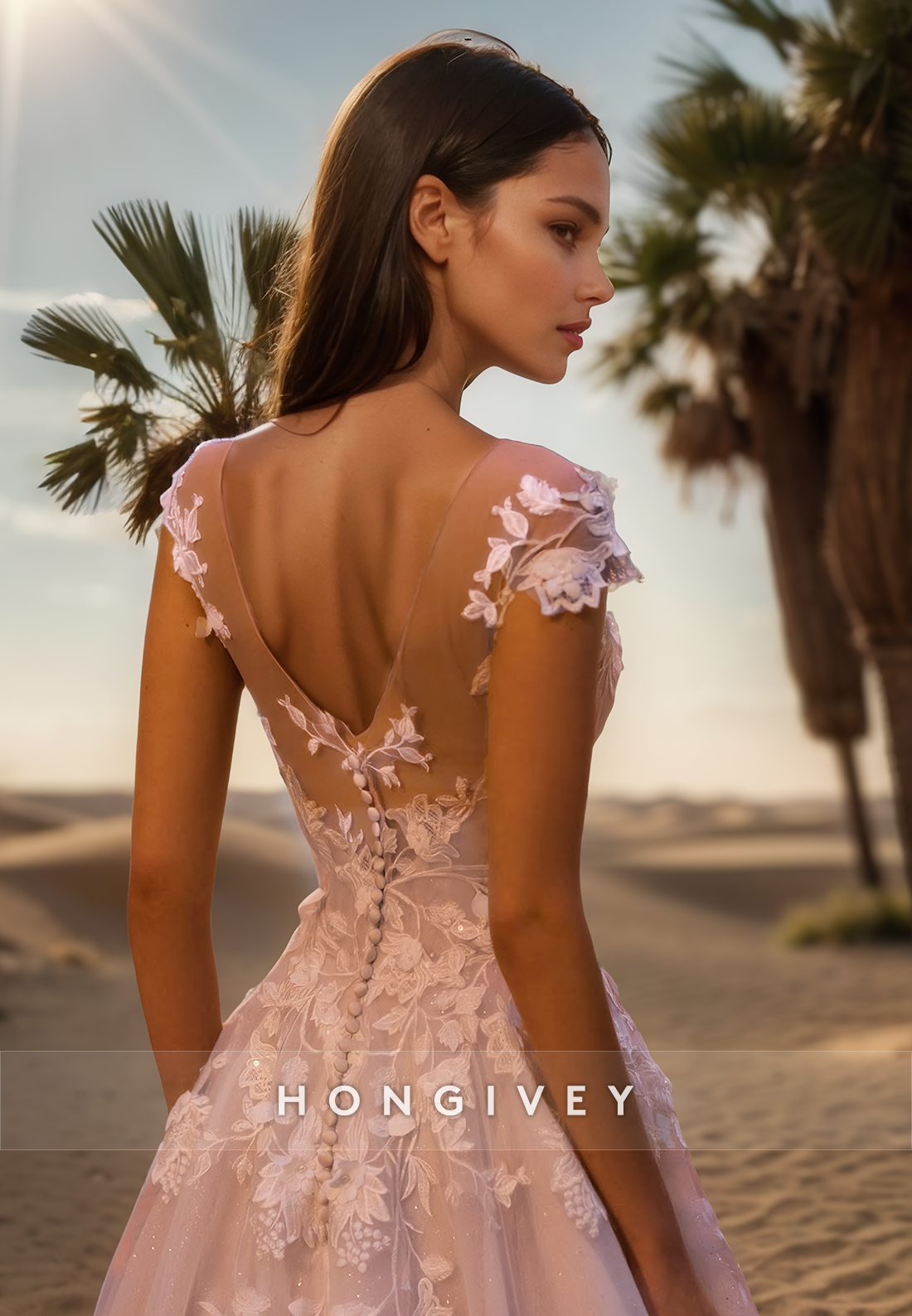 Aline Offshoulder Lace Appliques Beach Wedding Dresses