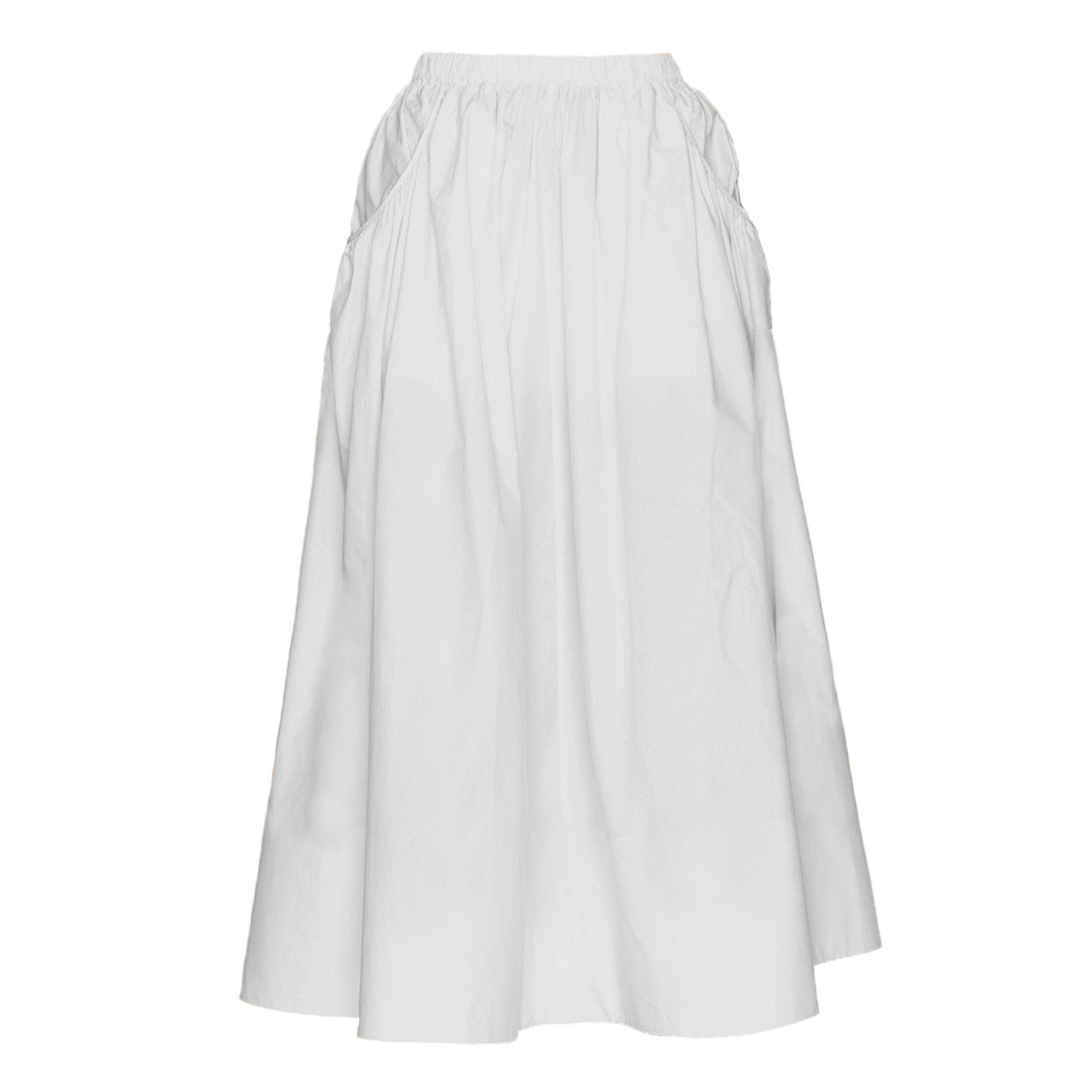 Women Autumn Winter Boutique Pocket Skirt White