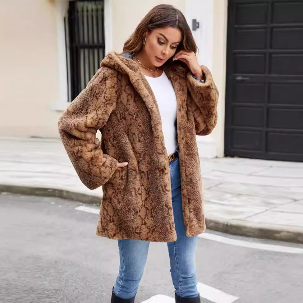 Women Faux Fur Winter Coat