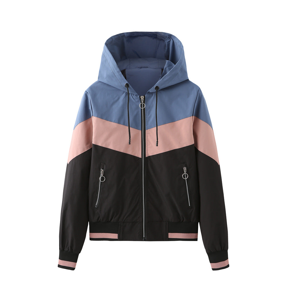 Anorak Blue Pink Black