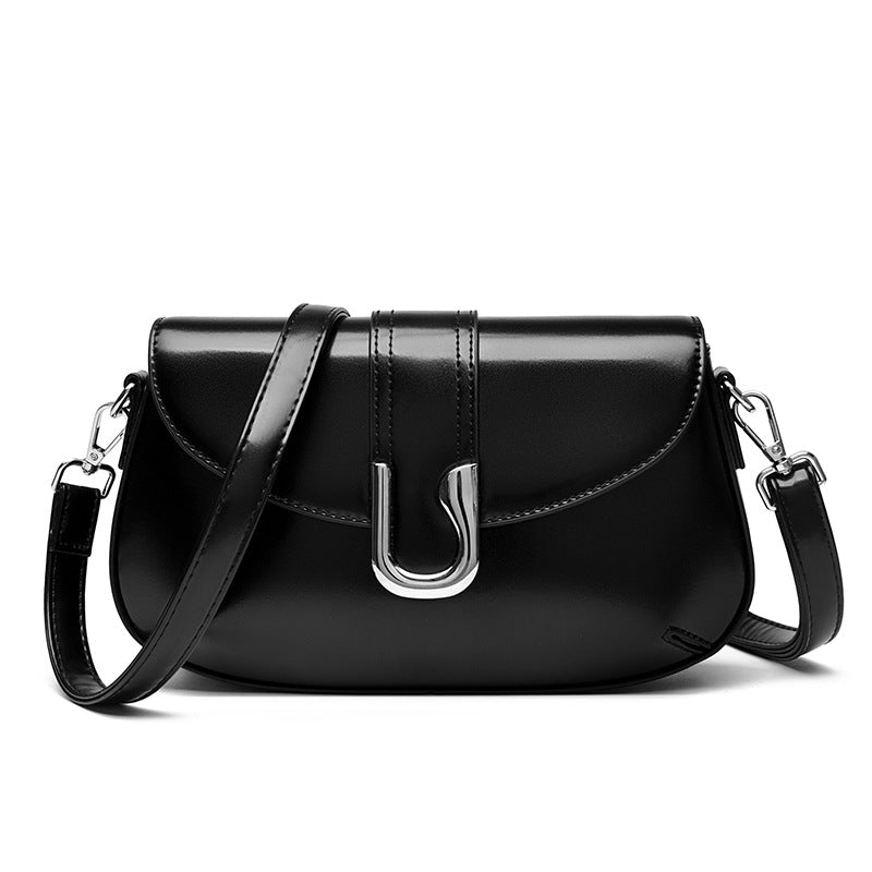 Women Messenger Bag Advanced Texture Underarm Bag Fashionable Simple Women Shoulder Bag Classy Small Square Bag One Size Black