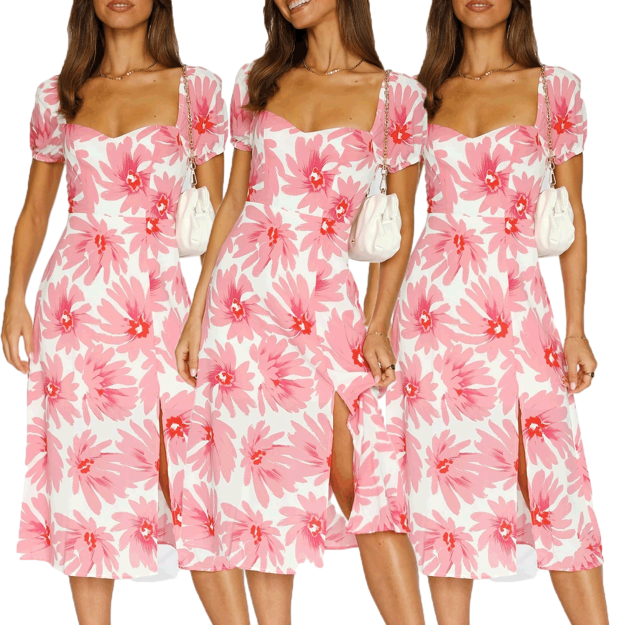 Spring Summer Floral Printing Fresh Dress