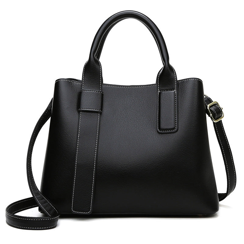 Women Handbag Large Capacity Autumn Winter Tote Bag Trend Shoulder Messenger Bag One Size Black