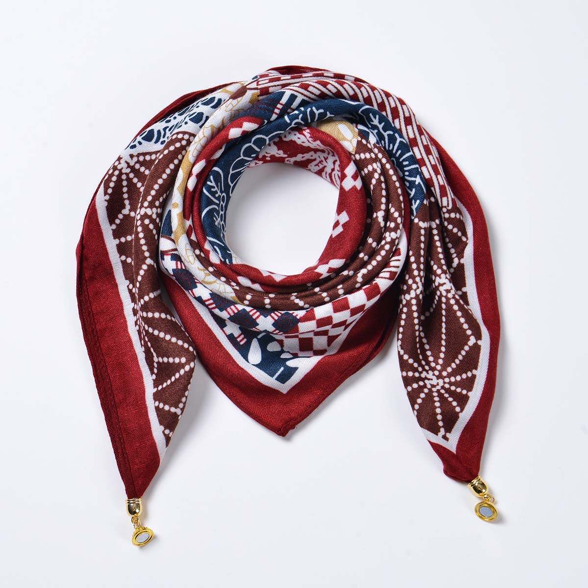 Women Autumn Winter Warm Magnetic Triangle Neck Protection Scarf Four Seasons All Match Velvet Decorative Scarf One Size Multi