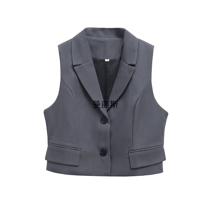 Winter Vest V neck Outerwear One Breasted Small People Show