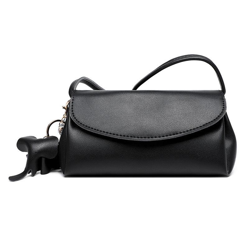 Women Bags Summer Crossbody Bag High Grade Soft Leather All Match Shoulder Bag Mobile Phone Bag One Size Black