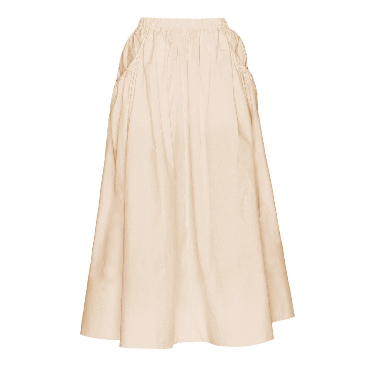 Women Autumn Winter Boutique Pocket Skirt Ivory