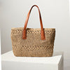 Woven Bag Women Straw Bag Elegant One Shoulder Straw Bag Portable Large Capacity Rattan Weave Bag Same Vacation Beach Bag One Size Belt Crochet Brown