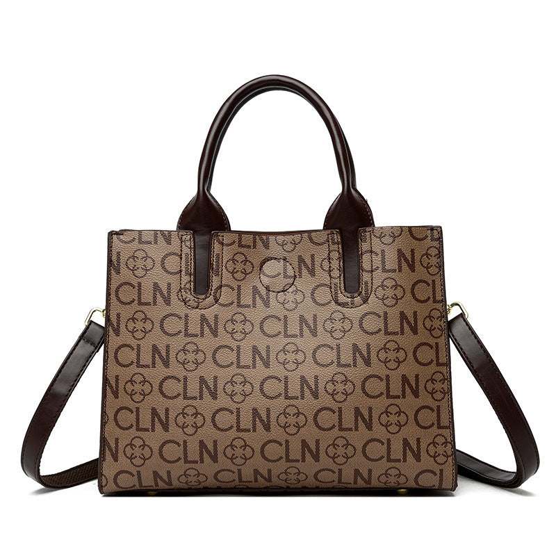 Women Handbag Printed Women Bag Large Capacity Totes Light Luxury Bag One Size CLN Khaki