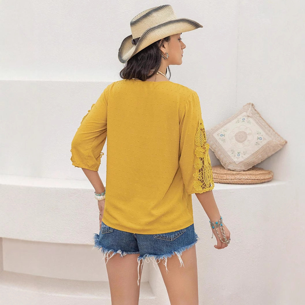 Yellow for Women Loose Comfortable Shirt