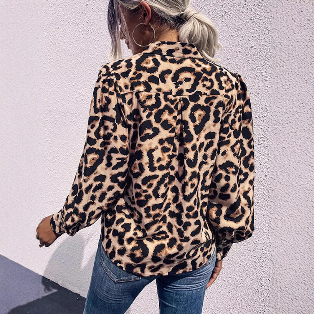 T shirt Popular Leopard Print Casual Shirt