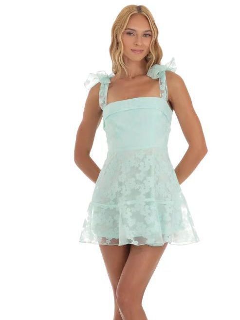 Women Summer Sexy Mesh Dress Azure