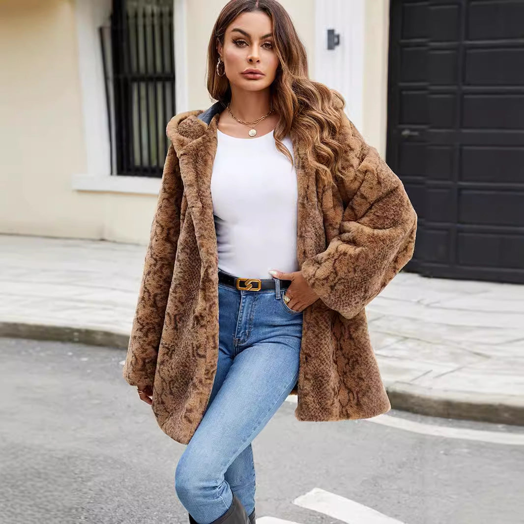 Women Faux Fur Winter Coat