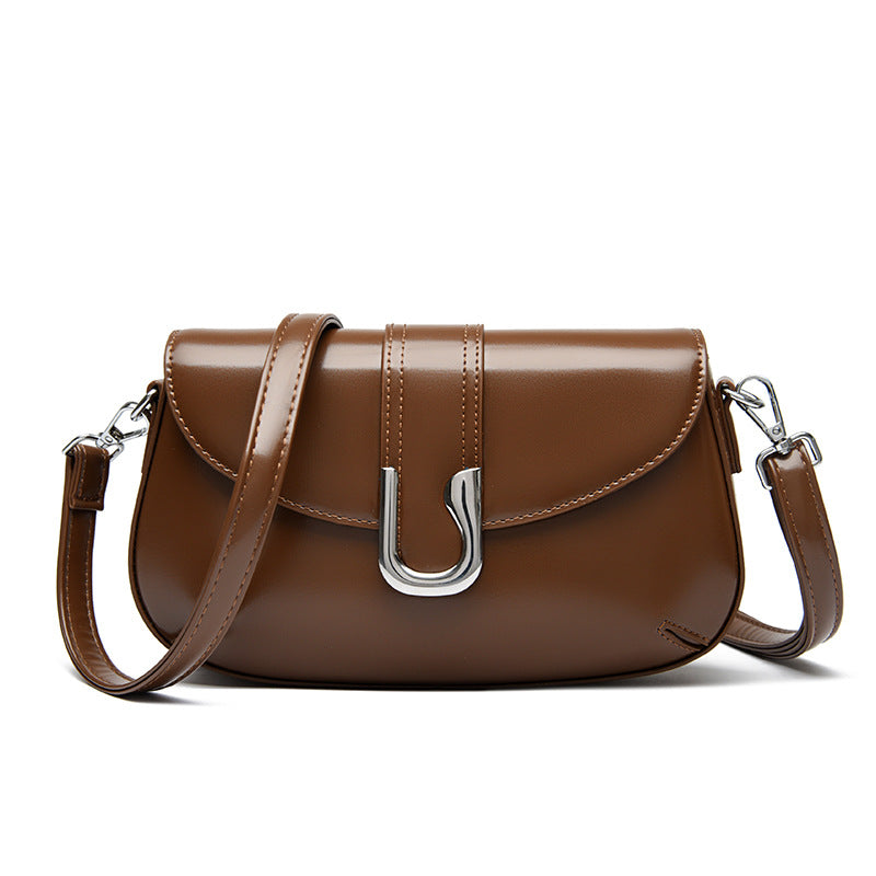 Women Messenger Bag Advanced Texture Underarm Bag Fashionable Simple Women Shoulder Bag Classy Small Square Bag One Size Brown