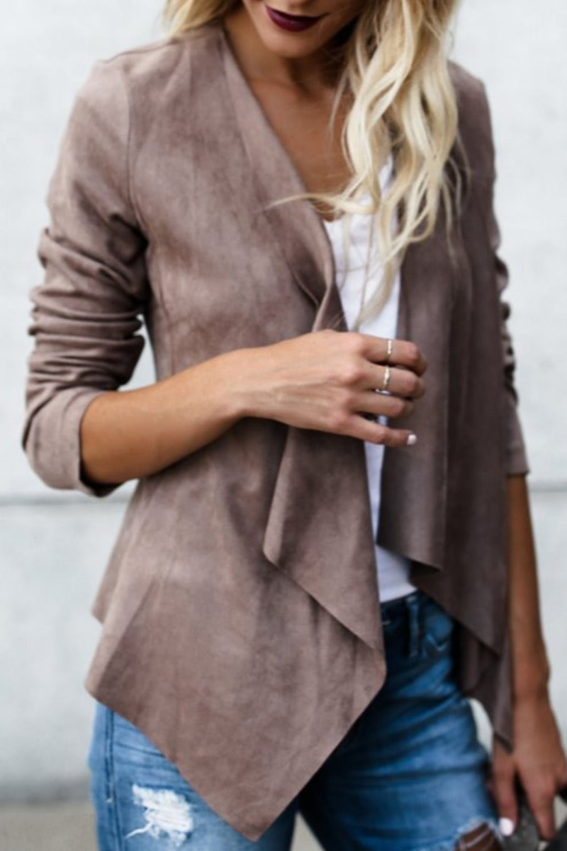 Asymmetrical Casual Solid Loose Coat(3 colors)